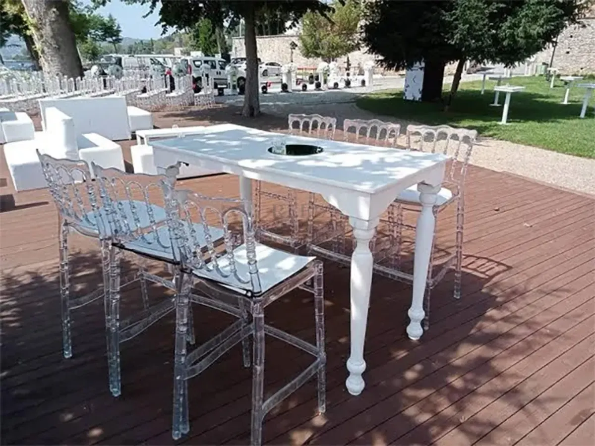Bistro Kokteyl Masasi İstanbul - Reel Organizasyon gerçek kurulum görseli
