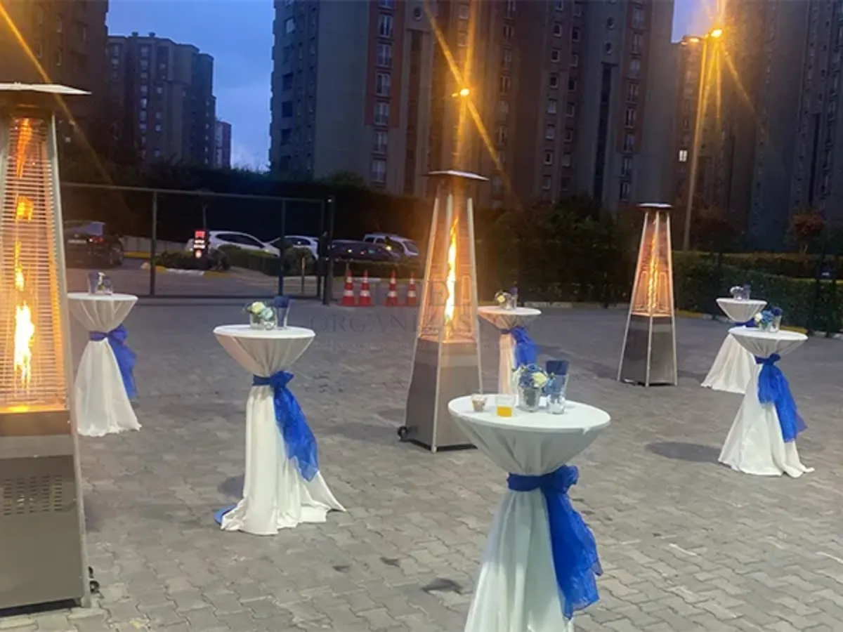 Düğün Masa Sandalye Kiralama İstanbul - Reel Organizasyon gerçek kurulum görseli